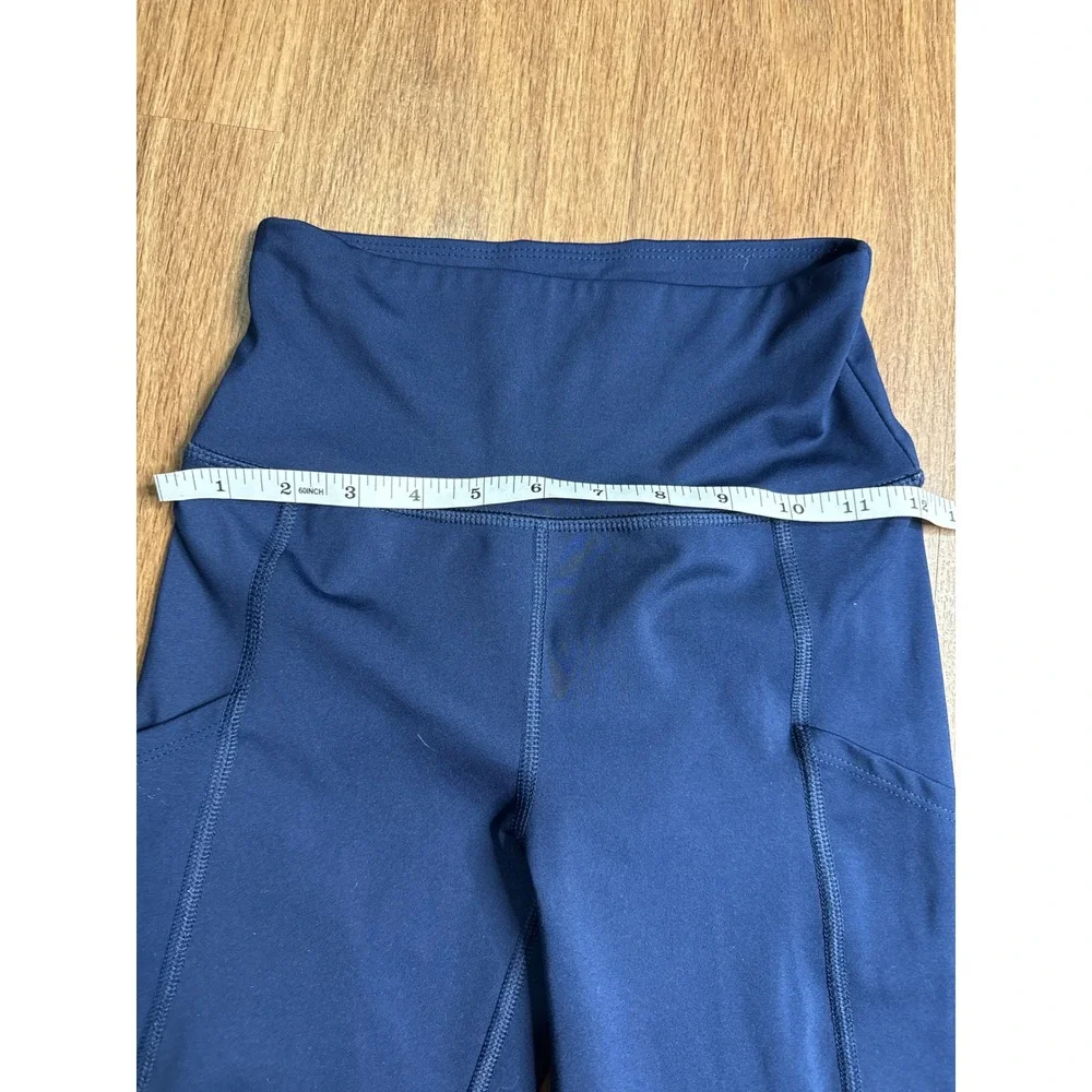 American‎ Eagle Womens High Rise Pocket Leggings Navy Blue Athletic Yoga Small S - Picture 3 of 6